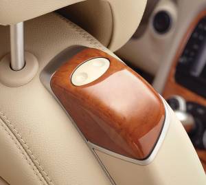 Mercedes® Front Seat Adjustment Cover,Pair,Burlwood, 2003-2008 (230)
