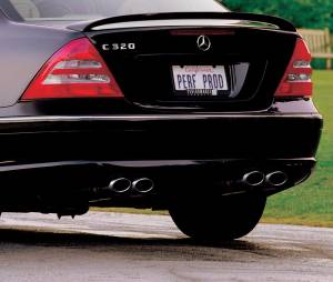 Mercedes® Rear Dual Look Exhaust, Stainless Steel, 2001-2008 (203/209)