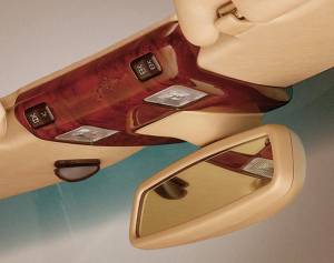 Mercedes® Overhead Map Light Cover, Chestnut