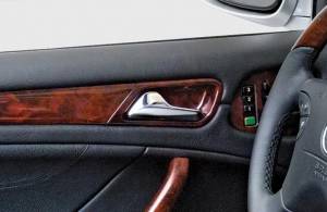 Mercedes® Door Opener Shell Behind Latch,Burlwood,Front/Rear,Set Of 4, 1999-2003 (210)