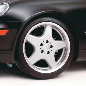 Mercedes® Wheel, Silver, 18x8.5, 5-Spoke, 1-Piece, AMG, 1990-2002