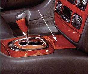 Mercedes® Coin Holder Above Shifter, Burlwood, 2000-2006 (220)