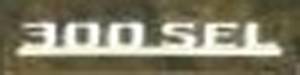 Mercedes® OEM "300SEL" Emblem, 1988-1991 (126)