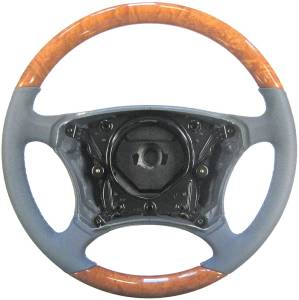 Mercedes® Steering Wheel, Classic Style, Chestnut & Ash Leather, CL600/CL500, 2000-2002