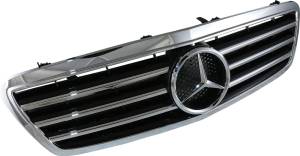 Mercedes® Sport Grille, Chrome, Star Included, 2001-2007 (203)