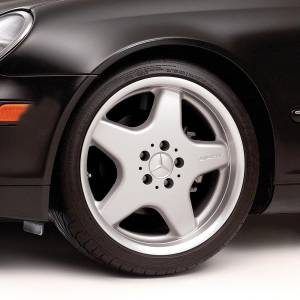 Mercedes® Wheel, Silver ,17 x 7.5, AMG,1 Piece, 5-Spoke, Front Only, 1998-2005