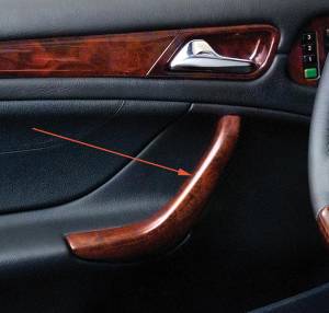 Mercedes® Door Pull Closer Handle,Burlwood, 1998-2003 (208)
