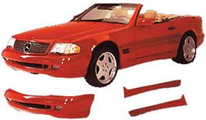 Mercedes® AMG Front Bumper Spoiler,With Foglights, 1996-2002 (129)