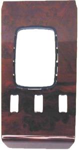 Mercedes® Wood Shift Panel, Burlwood, 3 Hole Cutout, 1982 380SL (107)