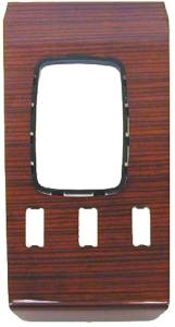 Mercedes® Wood Shift Panel, Zebrano, 3-Hole Cutout, 1982 (107)