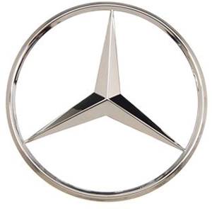 Mercedes® Rear Deck Lid Star, Superior Chrome Finish, 2000-2006 (220)