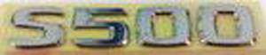 Mercedes® OEM "S500" Emblem, Silver, 1994-2006 (140/220)