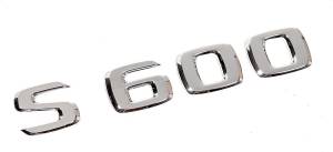 Mercedes® OEM "S600" Emblem, Silver, 1994-2006 (140/220)