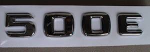 Mercedes® OEM "500E" Emblem,Silver, 1992-1993 (124)