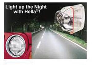 Mercedes® Headlight,Hella Vision Plus Halogen,Sae 200mm,Rectangle, 1981-1986 (126/201)