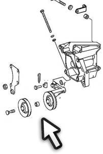 Mercedes® Air Conditioning Idler Pulley Spacer, 190E
