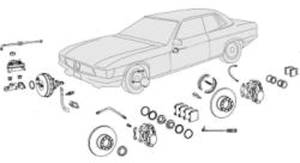 Mercedes® ABS Brake Servo Unit, 1986-1991 (124/126)