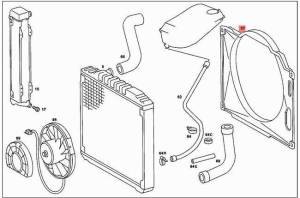 Mercedes® Fan Shroud, 1973-1980 (116)