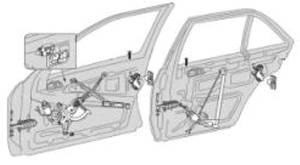 Mercedes® Lock Rod, 1984-1986 (124/201)