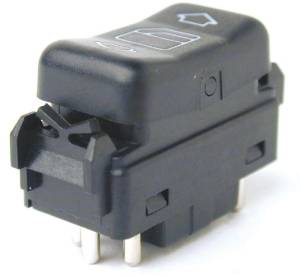 Mercedes® Console Window Switch, Left Front/Rear, 1986-1993