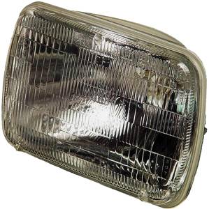 Mercedes® Headlight Bulb Sealed Beam, Rectangular 5.6 x 7.9 Inch, Halogen, High/Low Beam, 1981-1986 (126/201)