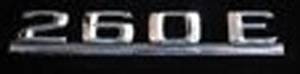 Mercedes® OEM "260E" Emblem,Script,Chrome, 1987-1989 (124)