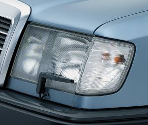 Mercedes® Clear Turn Signal Lenses Kit,Euro Style,Amber Bulbs Included, 1986-1993 (124)
