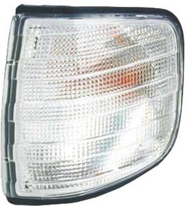 Mercedes® Turn Signal Lens Kit, Left/Right ,Clear, With Amber Bulbs, 1977-1985 (123)