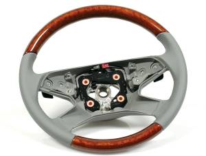 Mercedes® Steering Wheel, Classic Style, Birdseye & Ash Grey Leather, ML350/ML550, 2009-2010 (164)