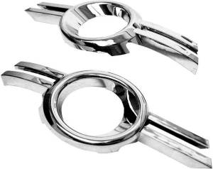 Mercedes® Oval Chrome Fog Light Surrounds, Pair, 2008-2010 (204)