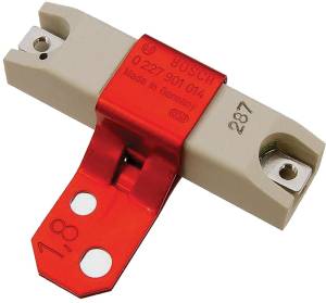 Mercedes® Ballast Resistor, Red Bracket,1.8 Ohms, 1967-1973