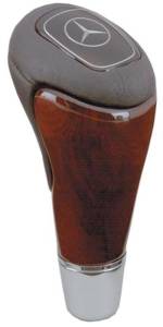 Mercedes® Shift Knob Kit,Burlwood & Oyster Leather,Star Emblem, 1998-2003