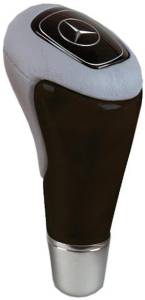 Mercedes® Shift Knob Kit,Birdseye & Black Leather,Star Emblem, 2000-2003 (208)