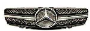 Mercedes® SL Single Bar Grille, Black, 2002-2008 (230)