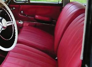 Mercedes® Front Seat Cover Set, Leather, 1956-1960 (180/128)