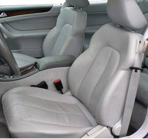 Mercedes® Front Seat Cover Kit, Leather, CLK Coupe/Cabriolet, Without Back Panel Skins, 1998-2003 (208)