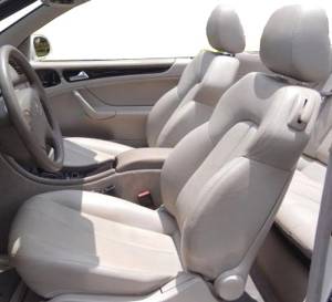 Mercedes® Front Seat Cover, Leather For CLK430, With BackPanels, 1998-2002