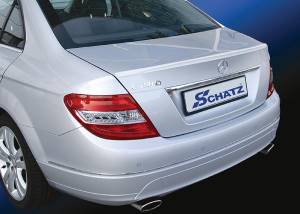 Mercedes® Schatz Rear Spoiler, Flat & Slim Sport Style, C Class, 2008-2010 (204)