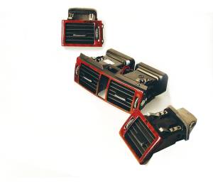 Mercedes® Front Vent Assembly Set, Wood,Models Without Command System. Includes Front Left, Right and Middle Vent Assemblies, 2008-2011 (204)
