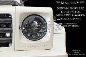 Mercedes® H7 Headlight Set With LED Detail, G-Model, 2003-2012