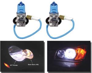 Headlight 55 Watt H3 Super White Bulbs