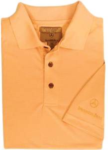 Mercedes® Men's Glendale Polo Shirt, Nectar With Logo