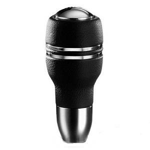 Mercedes® MOMO® Automatico Black Leather Shift Knob With Chrome Inserts
