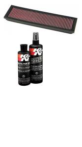 Mercedes® K&N Air Filter Kit, With Re-charger, 1992-02