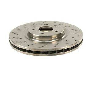 Mercedes® Front Brake Rotor, Vented and Cross Drilled, 2003-2009