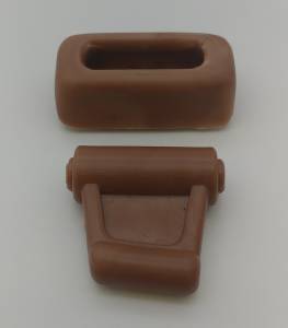 Mercedes® Sun Visor Clip Set, Tobacco, 1972-1989 (R107)