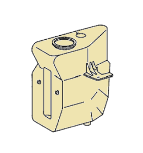 Mercedes® OEM Windshield Washer Fluid Reservoir, Non-Heated, 1987 (201)