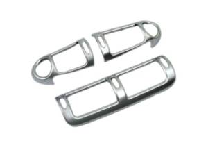 Mercedes® Vent Frame, Front, Matte Chrome, 3-Piece 2001-2003 (203)