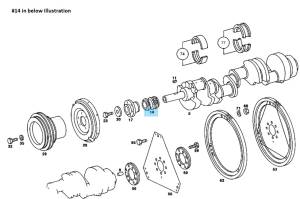 GENUINE MERCEDES - Mercedes® Engine Timing Crankshaft Gear, Double Row, 1970-1998 - Image 2