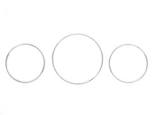 Mercedes® Gauge Rings, Chrome, 1998-2005 (163)